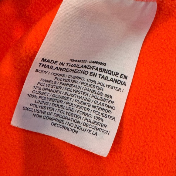Nike Dri-Fit Running Reflective Neon Orange Full Zip Workout Jacket - Picture 8 of 10